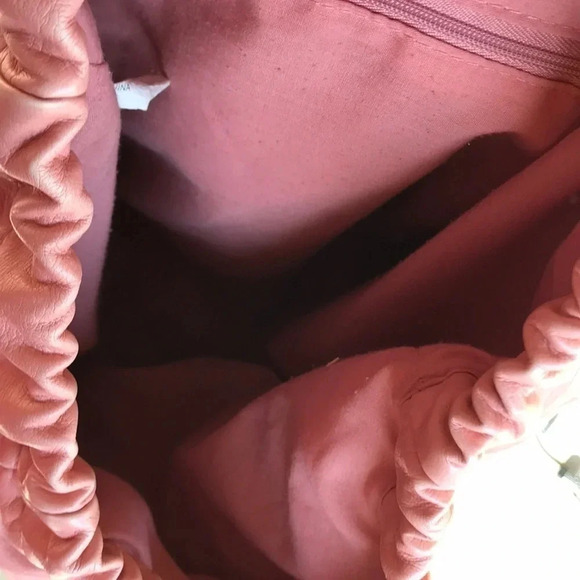 Peach Backpack With Stud Design - Picture 5 of 5